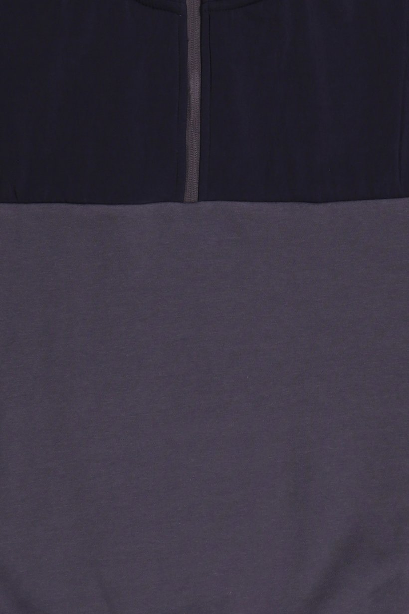 Men High Neck Plain Long Sleeve Half Zip Sweatshirts, Multicolor