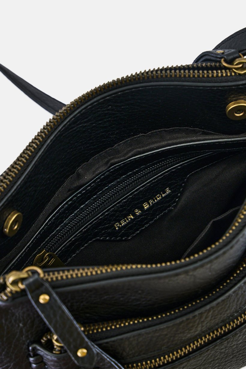 Women Brand Logo Cross Body Bag, Black