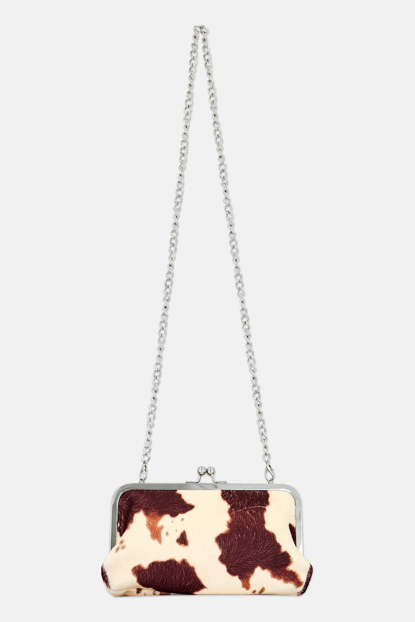 Women Animal Pattern Clutch Bag, Multicolor