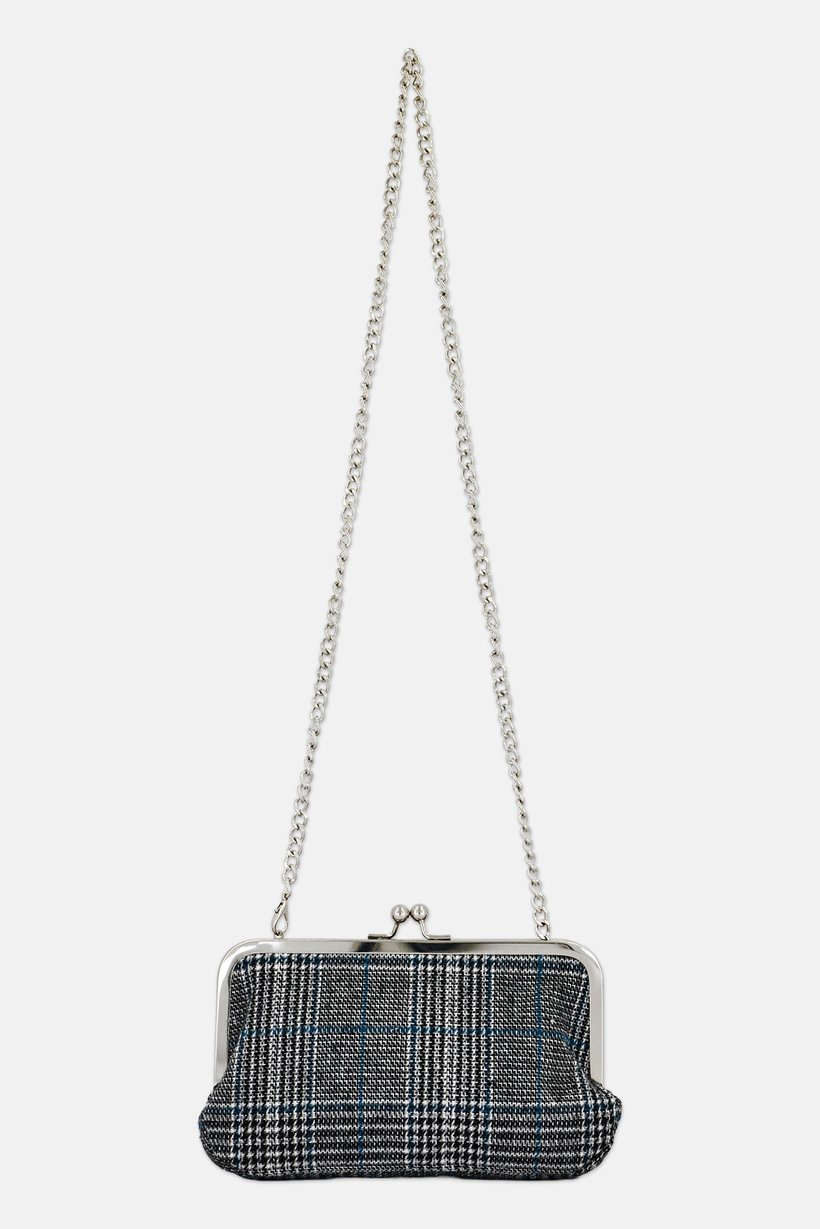 Women Plaid Clutch Bag, Multicolor