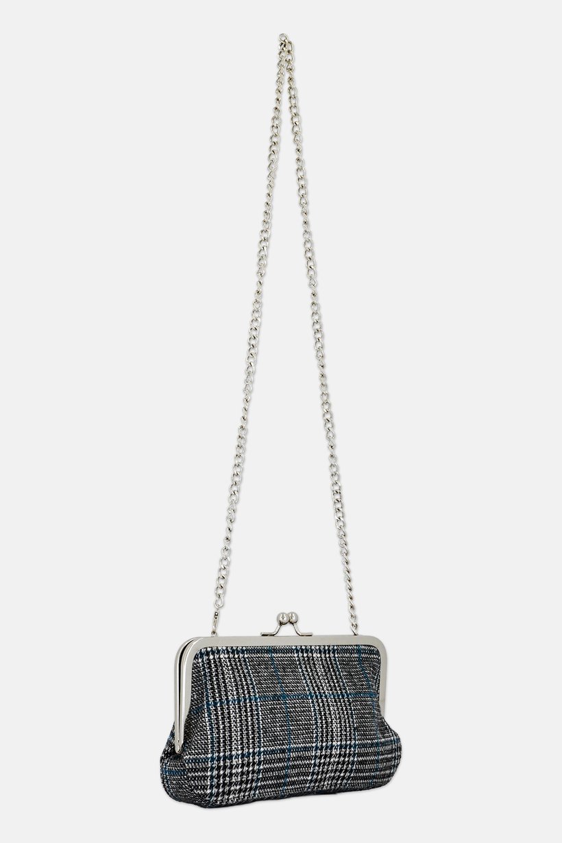Women Plaid Clutch Bag, Multicolor