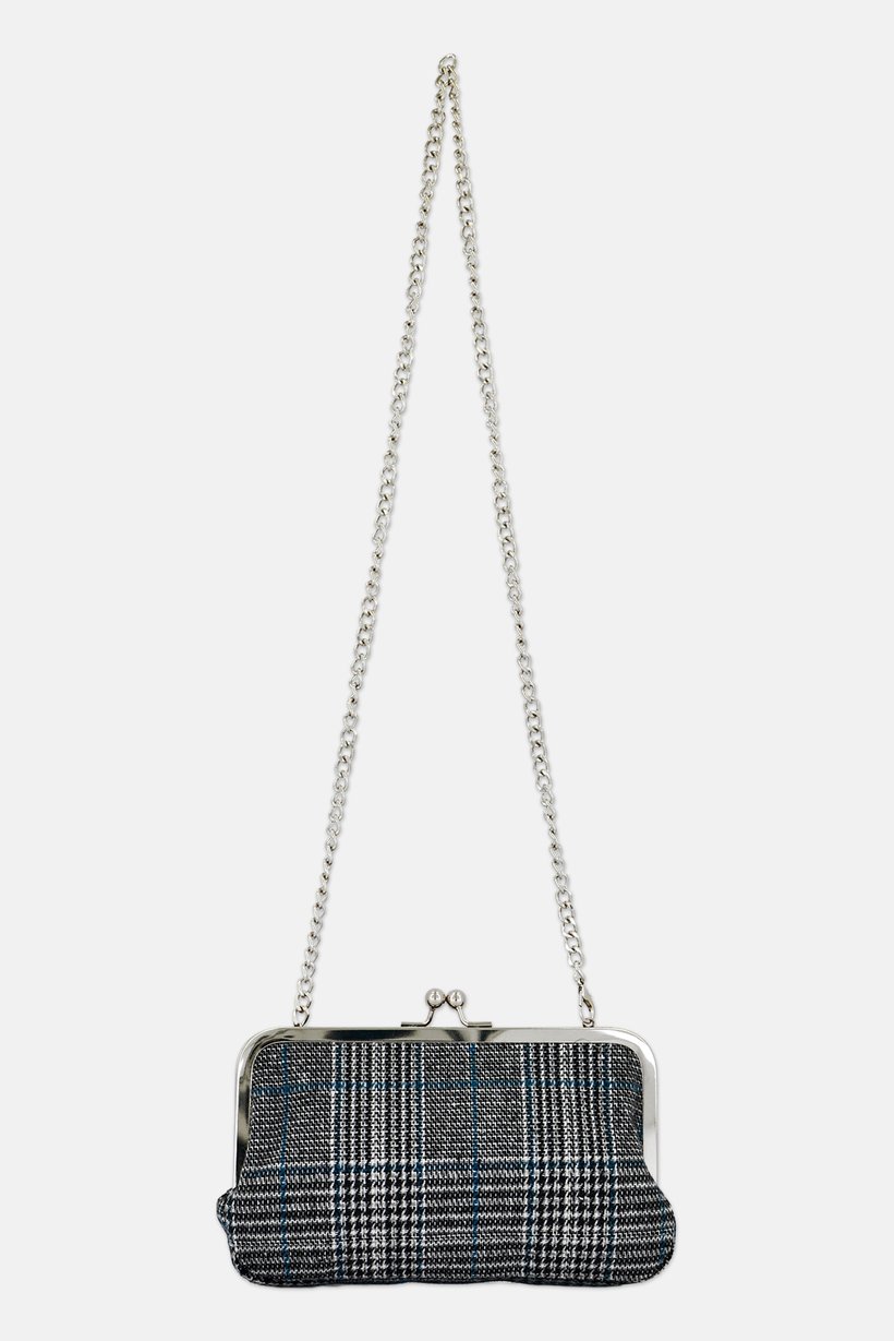 Women Plaid Clutch Bag, Multicolor