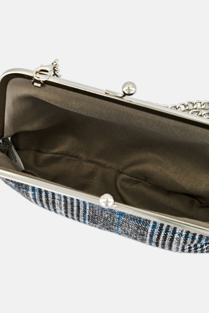 Women Plaid Clutch Bag, Multicolor