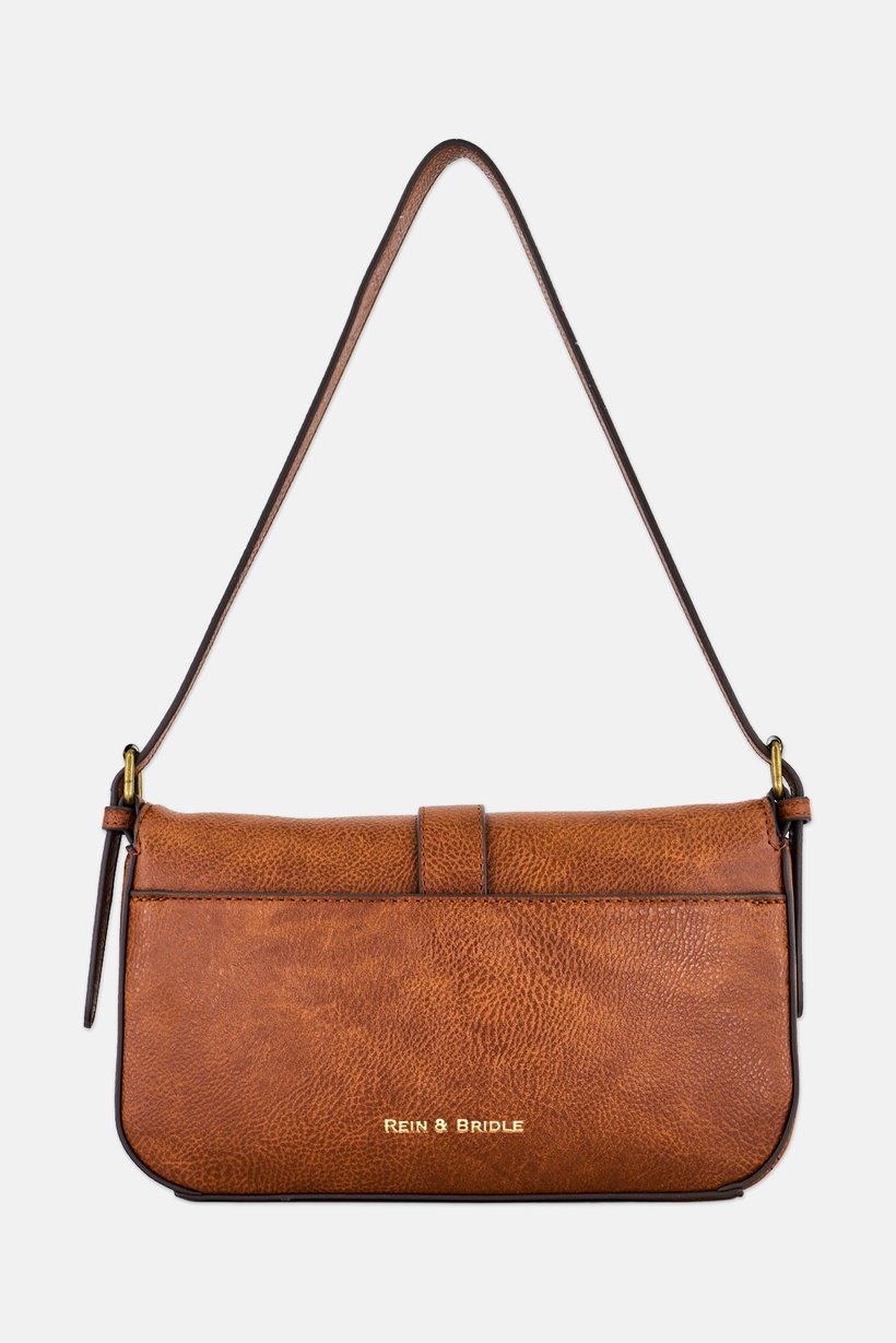 Women Brand Logo Shoulder Bag, Brown
