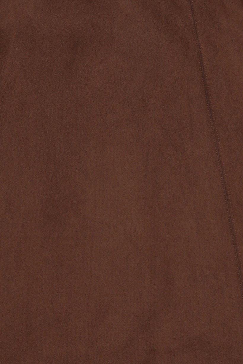 Women Solid Midi Skirt, Brown