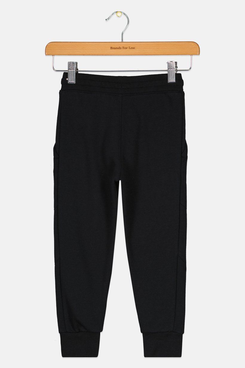 Toddlers Boy Brand Logo Outdoor Sweatpants, Black