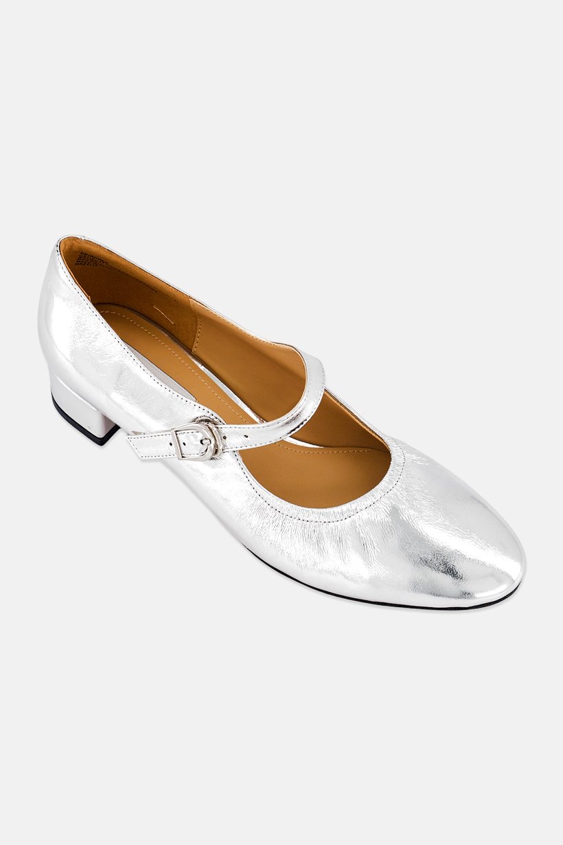 Women Deirdree Adjustable Buckle Closure Pumps, Silver