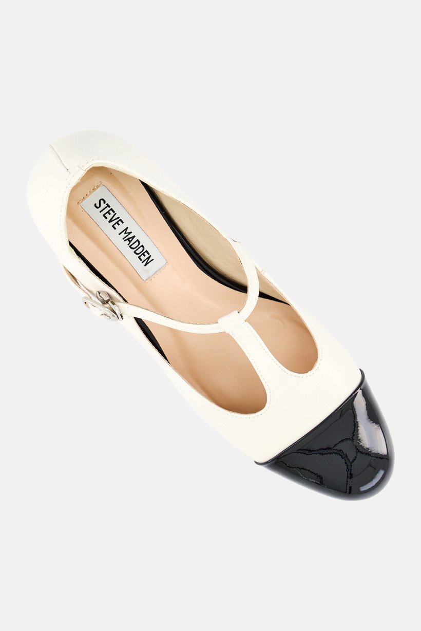 Women Eve Adjustable Buckle Pumps, Off White