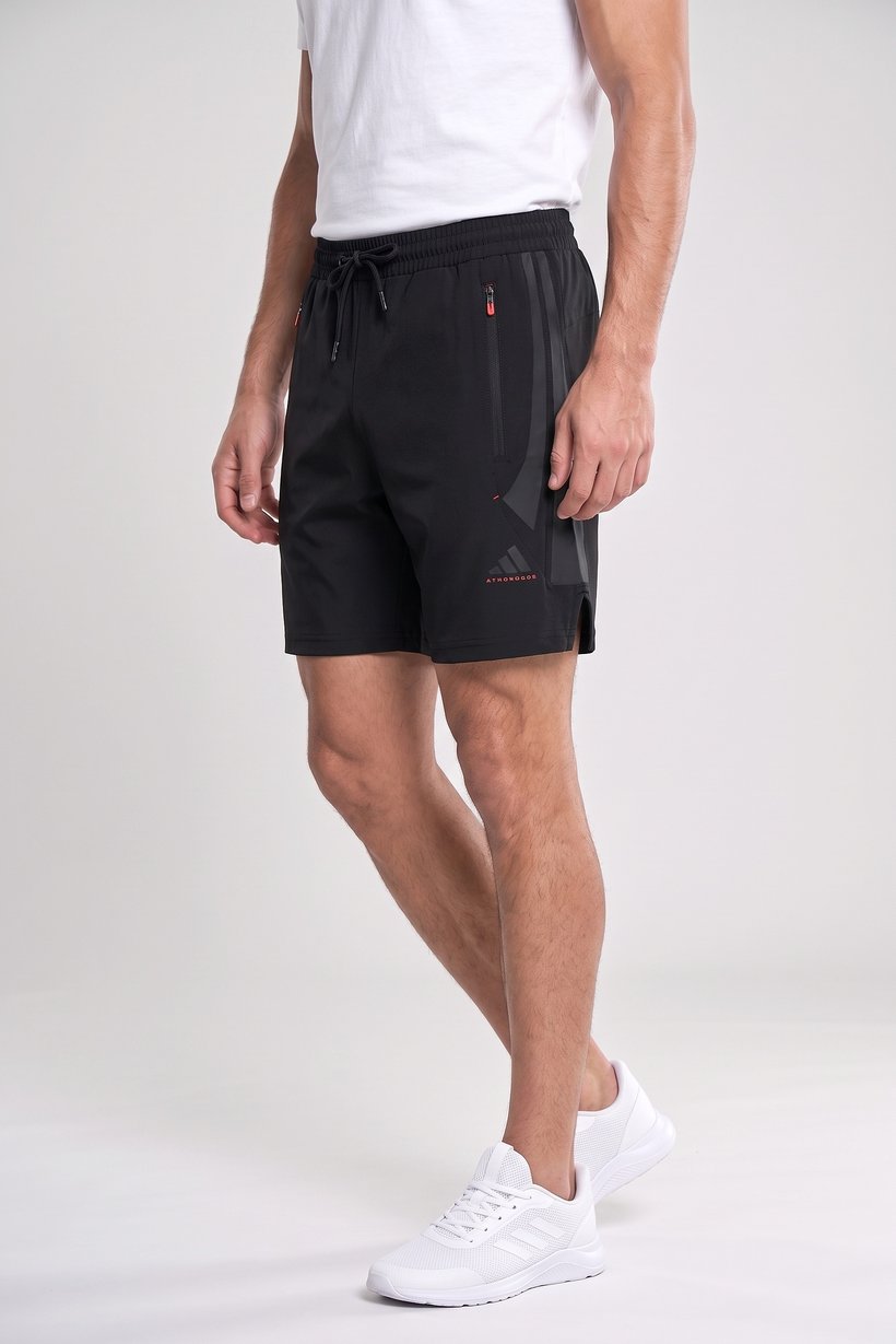 Men Sportswear Fit Training Shorts, Black