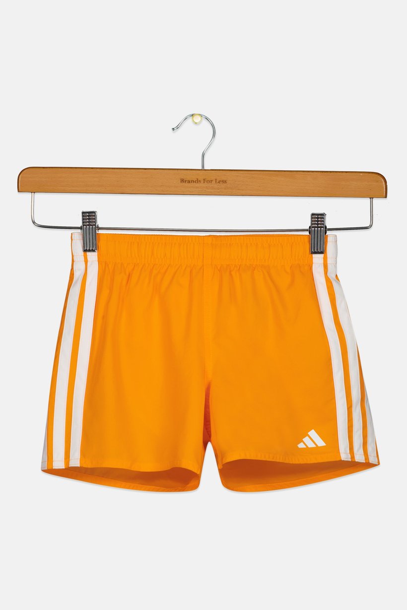 Kids Boy Brand Logo Board Shorts, Bright Orange