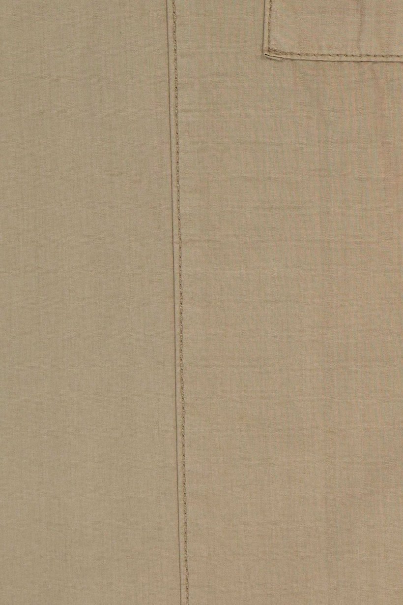 Women Regular Fit Solid Cargo Pants, Dark Beige