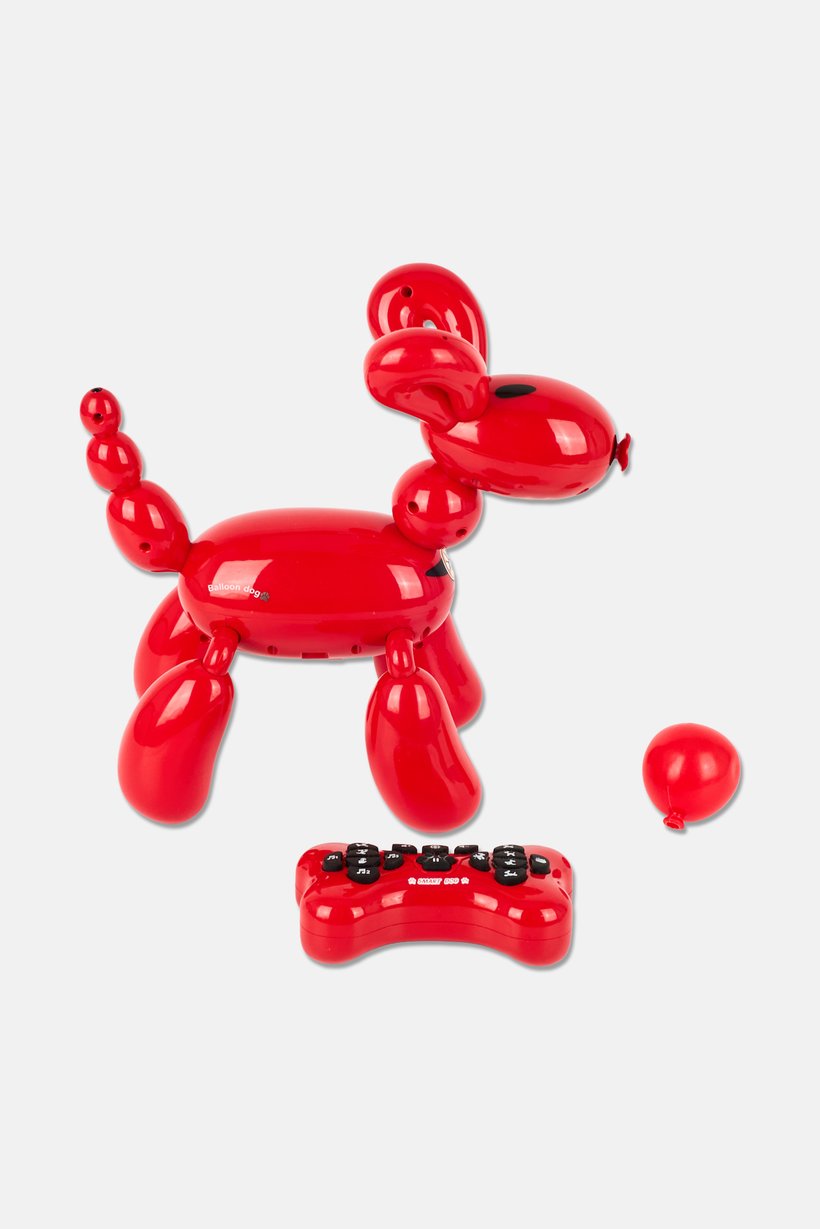 New Boy Robot Intelligent Programming Balloon Dog, Red