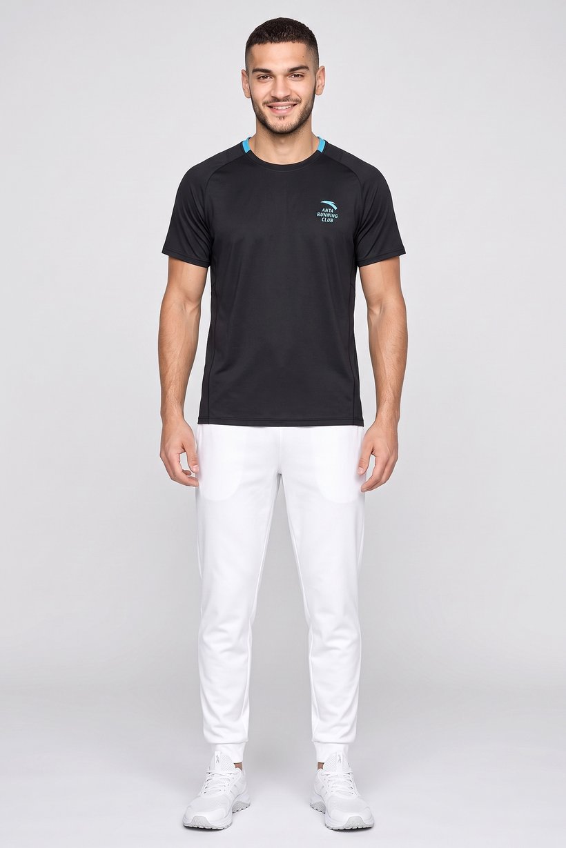 Men Sportswear Fit Short Sleeve Training T-Shirt, Black