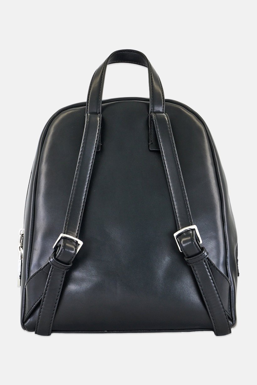 Women Embossed Logo Backpack, Black