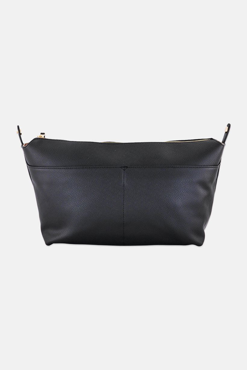 Women 2 Pieces Brand Logo Tote Bag Set, Black