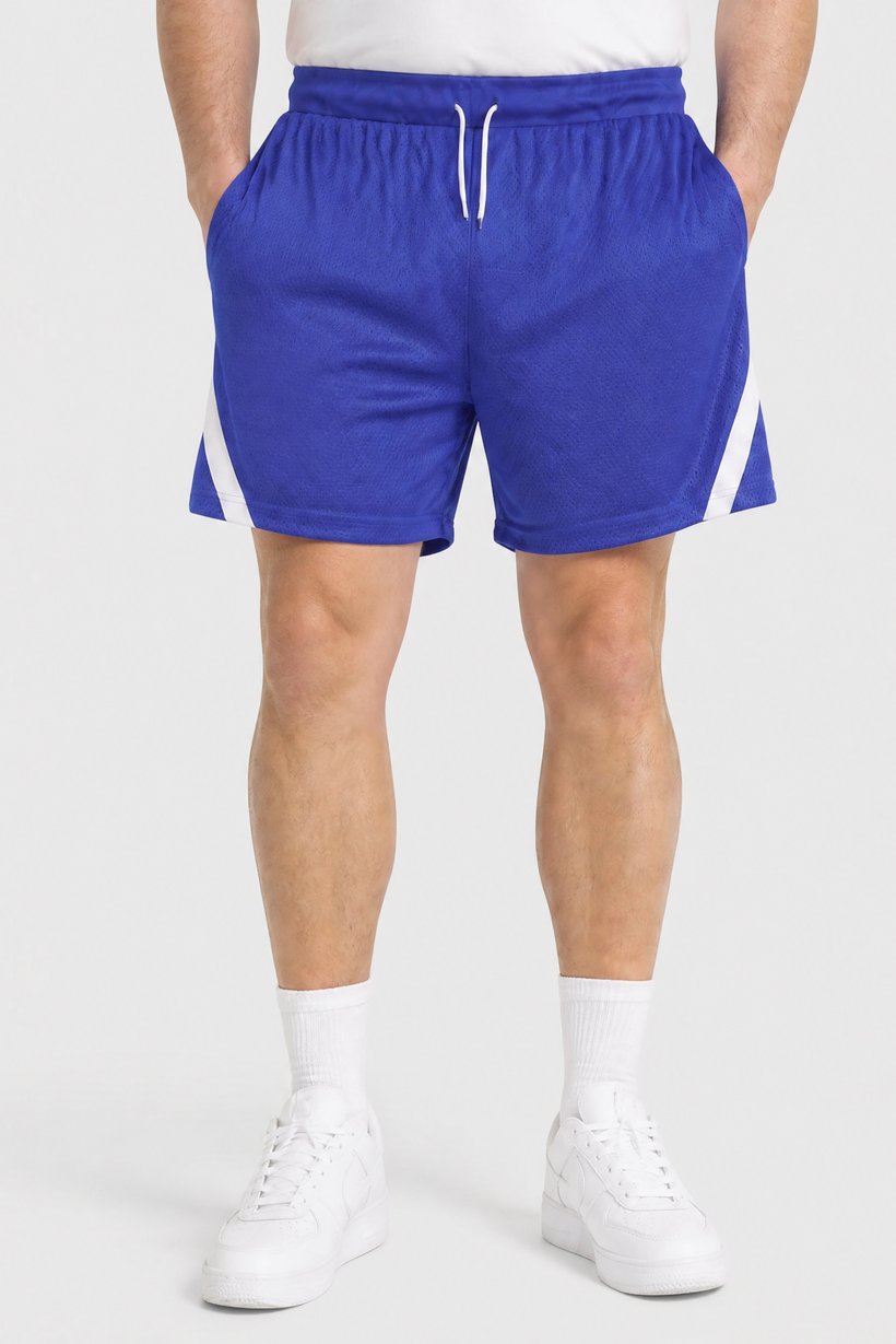 Men Sportswear Fit 5 Inseam Training Shorts, Blue