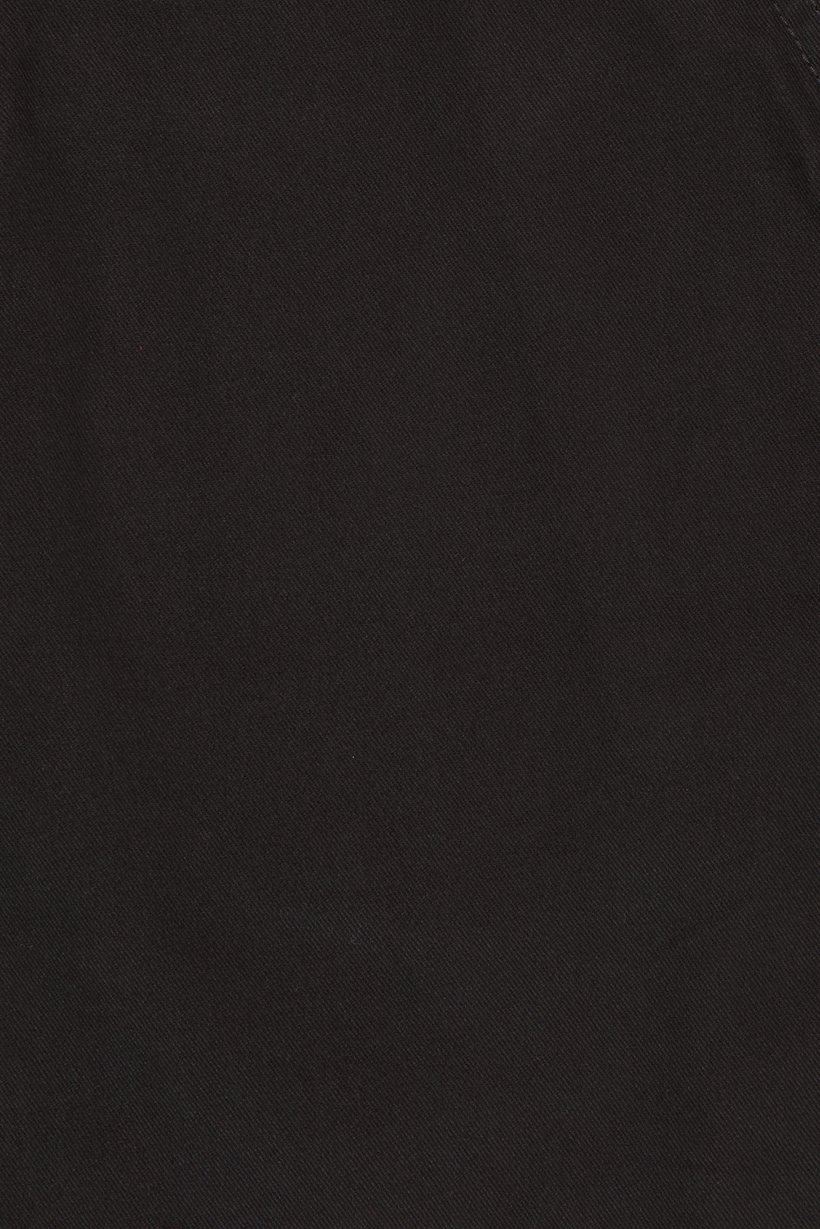 Men Solid Denim Shorts, Black