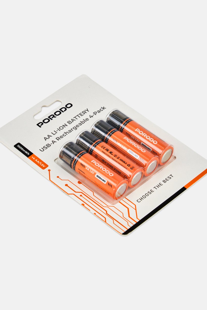Rechargeable AA Battery with Built-in USB Charging Port