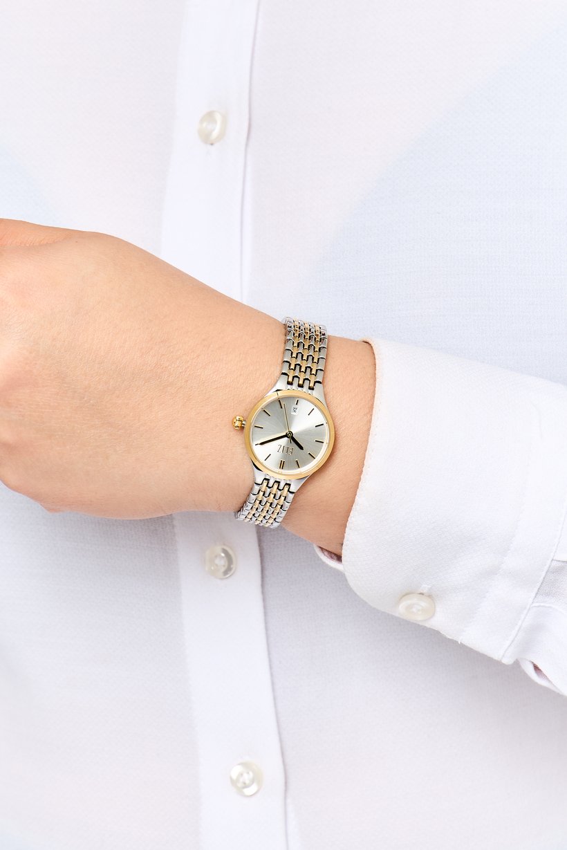 Women ES8691L2TST Stainless Steel Analog Watch 26 mm, Multicolor
