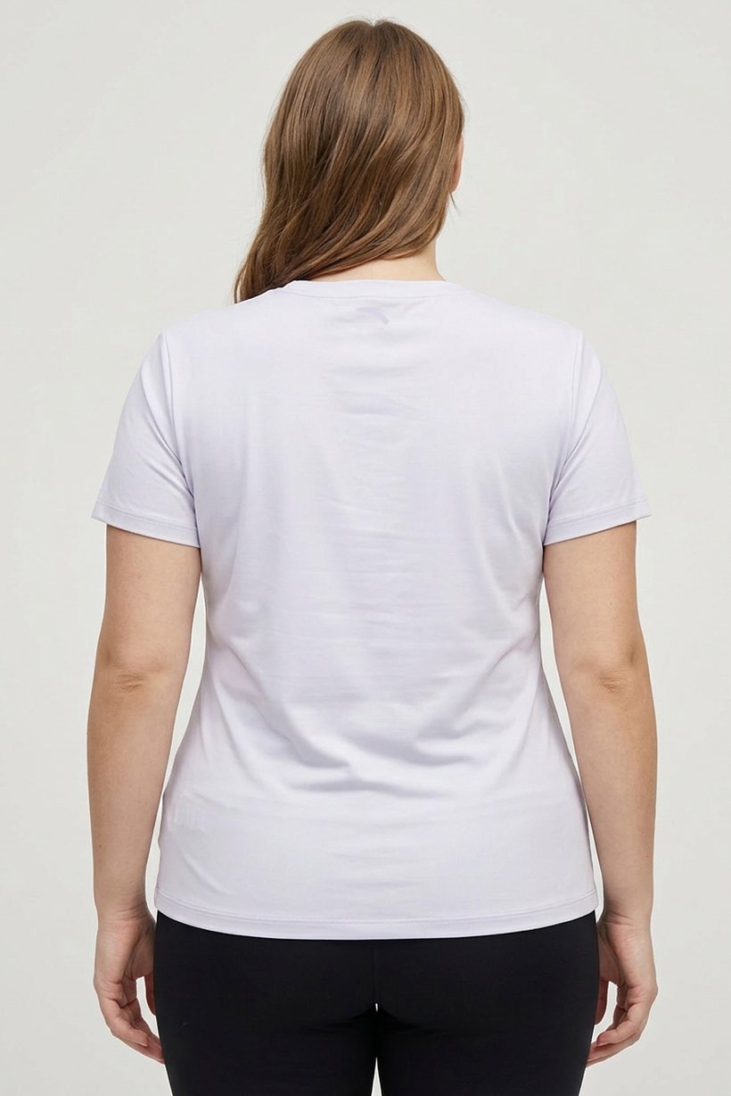 Women Regular Fit Short Sleeve Training T-Shirt, Light Purple