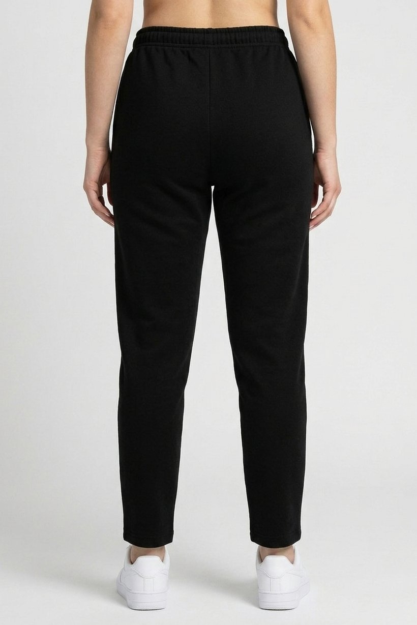 Women Regular Fit Running Sweatpants, Black