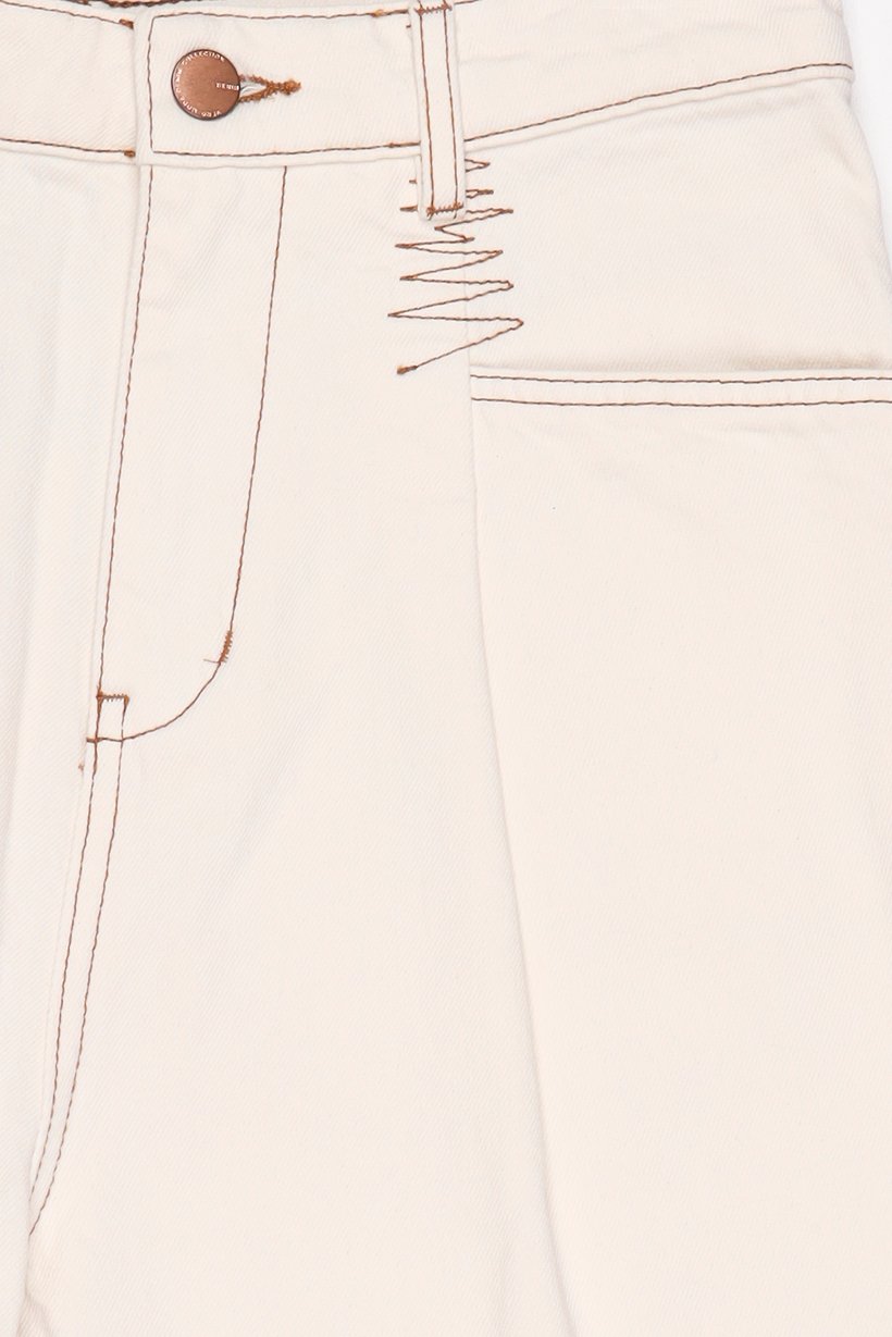 Women Regular Fit Solid No Stretch Jeans, Cream