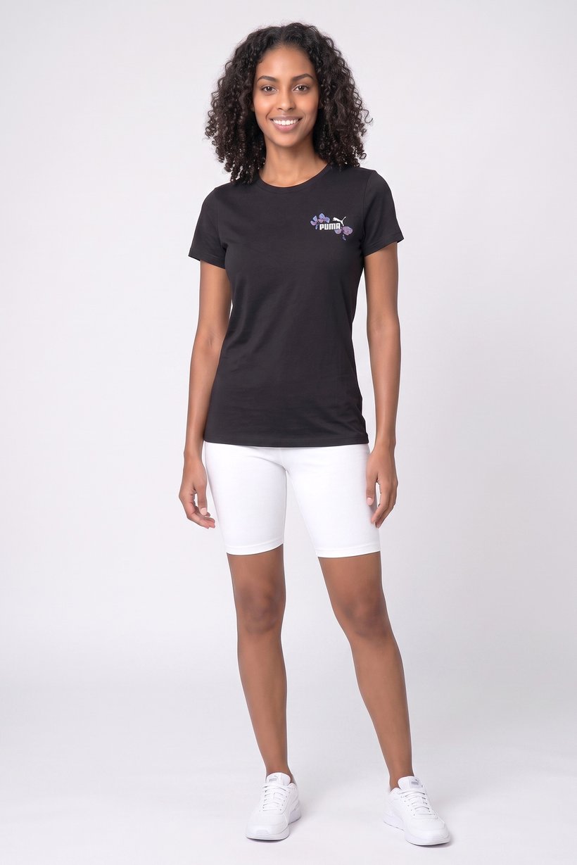 Women Sportswear Fit Short Sleeve Training T-Shirt, Black