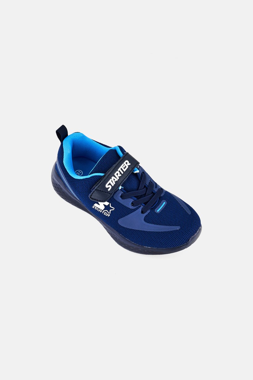 Kids Boy Velcro Closure Outdoor Shoes, Navy