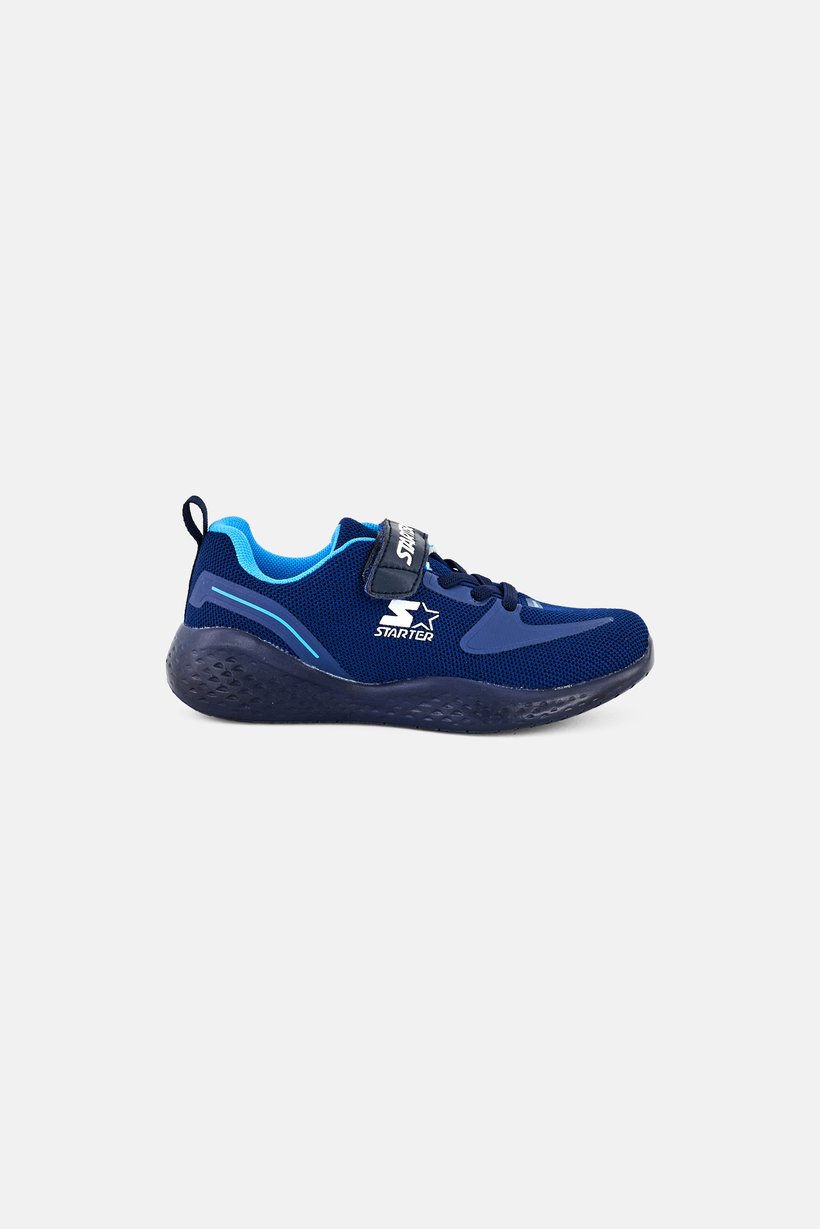 Kids Boy Velcro Closure Outdoor Shoes, Navy