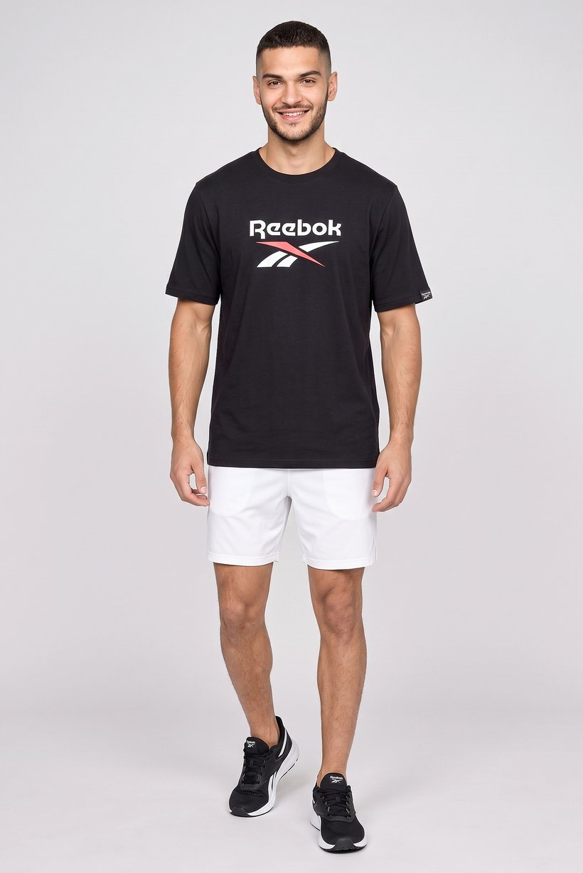 Men Sportswear Fit Short Sleeve Outdoor T-Shirt, Black