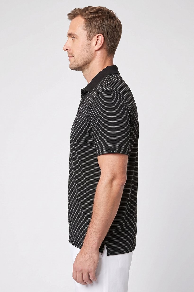 Men Regular Fit Short Sleeve Training Polo Shirt, Black