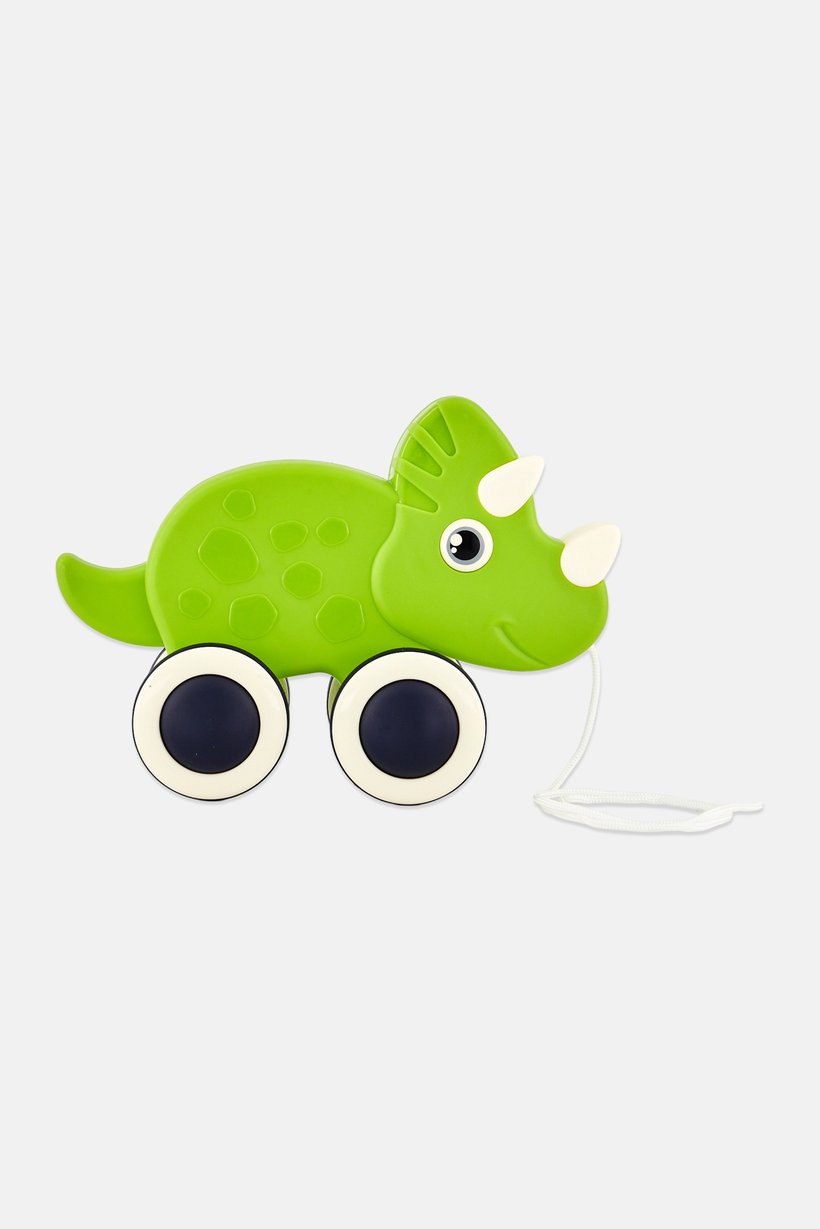 Animal Rolling Buddy Pull Toy Rhino, Assorted