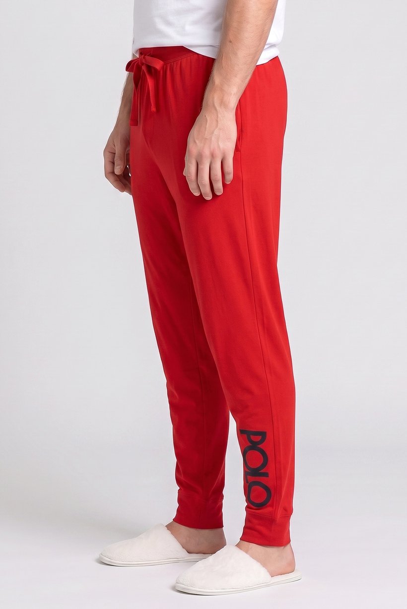 Polo Ralph Lauren Men Embroidered Logo Pyjama Pants, Red