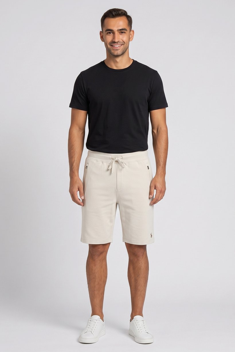 Polo Ralph Lauren Men Embroidered Logo Basic Short, Cream