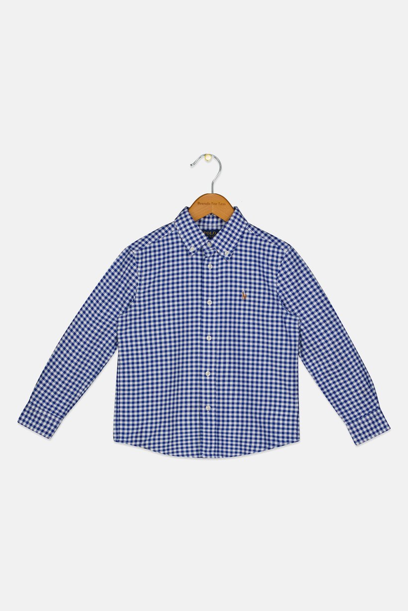 Polo Ralph Lauren Kids Boy Checkered Long Sleeve Shirt, Multicolor