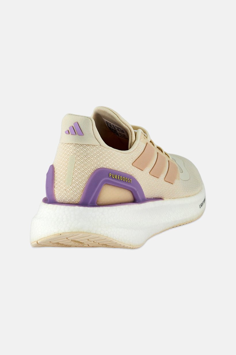 Women Pureboost 5 Lace Up Running Shoes, Light Beige