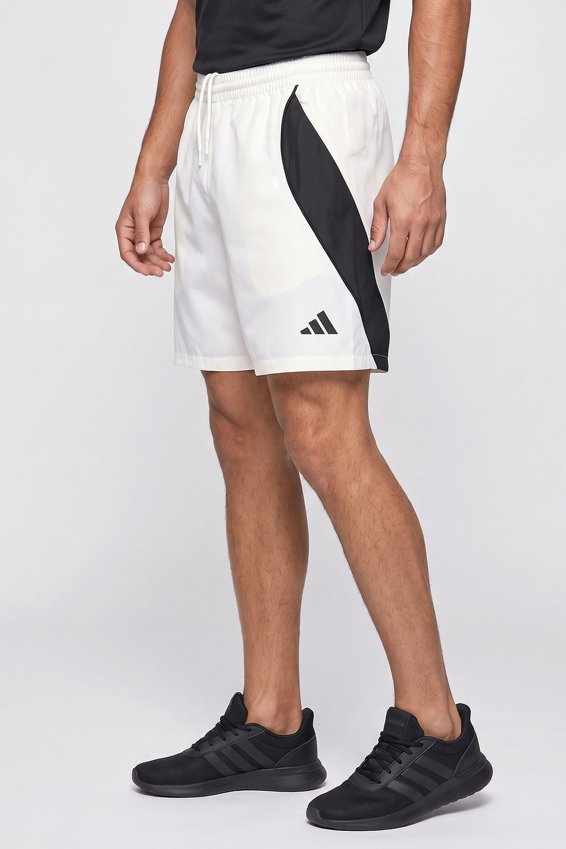 Men Regular Fit Inseam 7 Outdoor Shorts, Off White