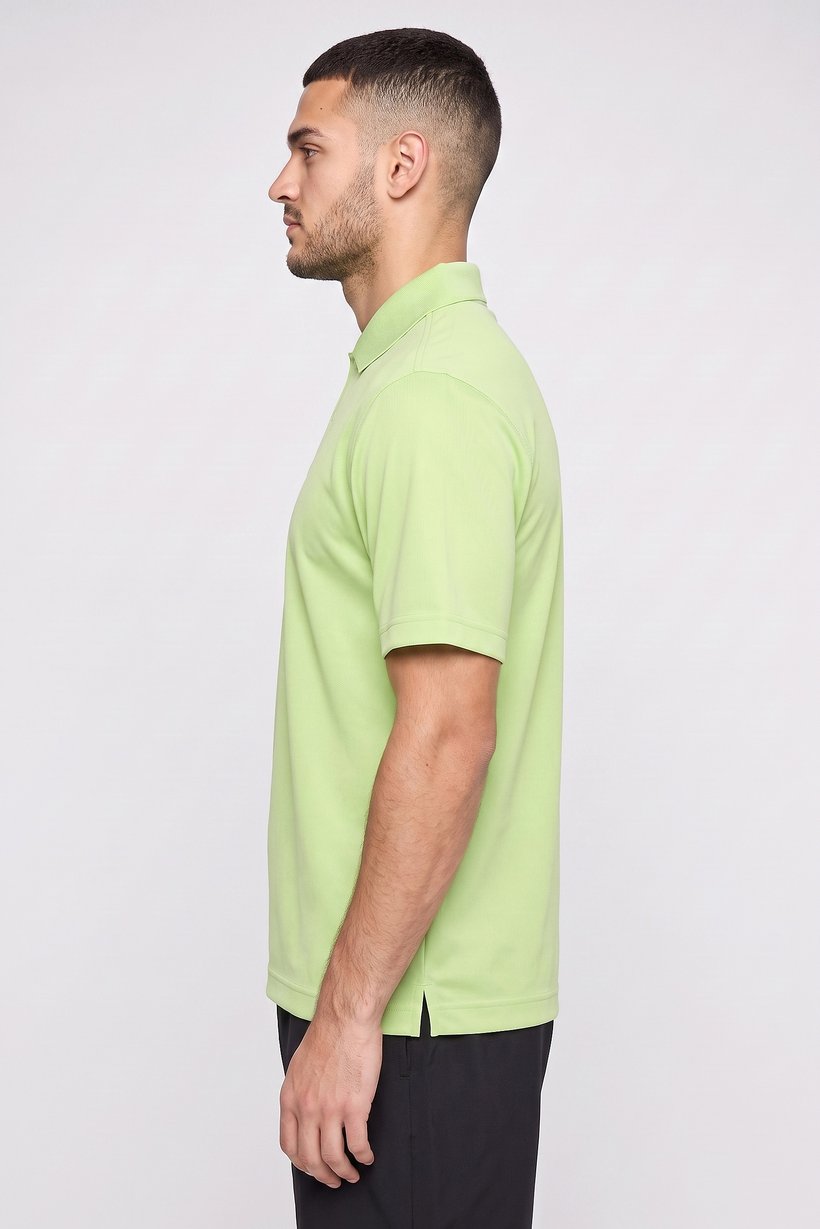 Men Sportswear Fit Short Sleeve Golf Polo Shirt, Apple Green