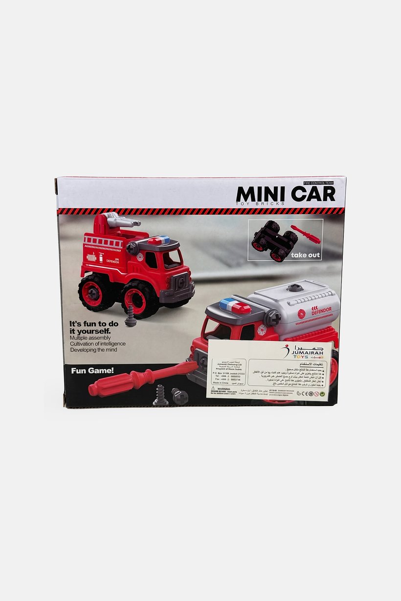 Assembly Educational Mini Fire Extinguisher Truck, Red