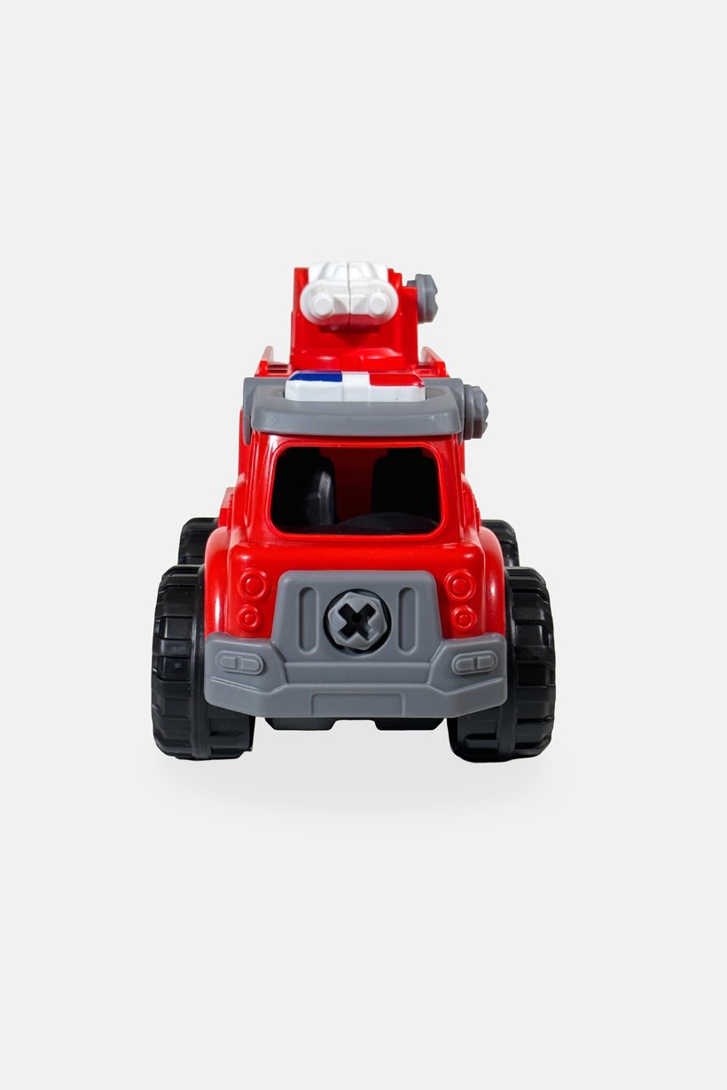 Assembly Educational Mini Fire Engine Toy, Red