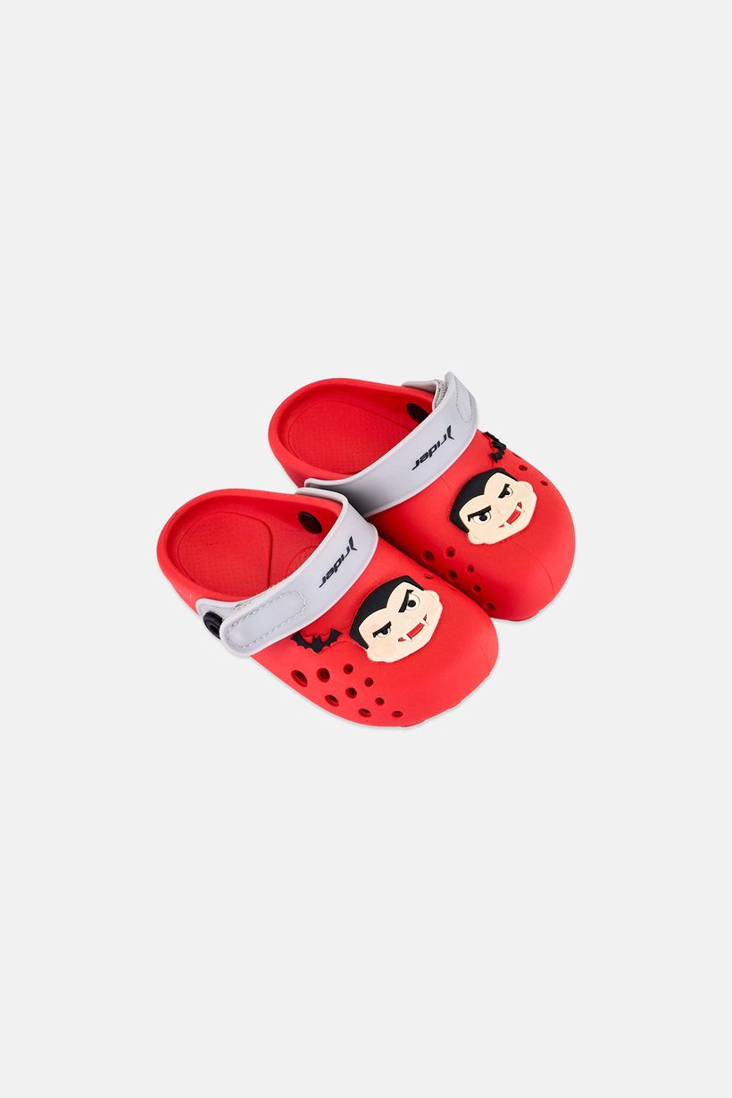 Toddlers Boy Little Monster Clogs, Red