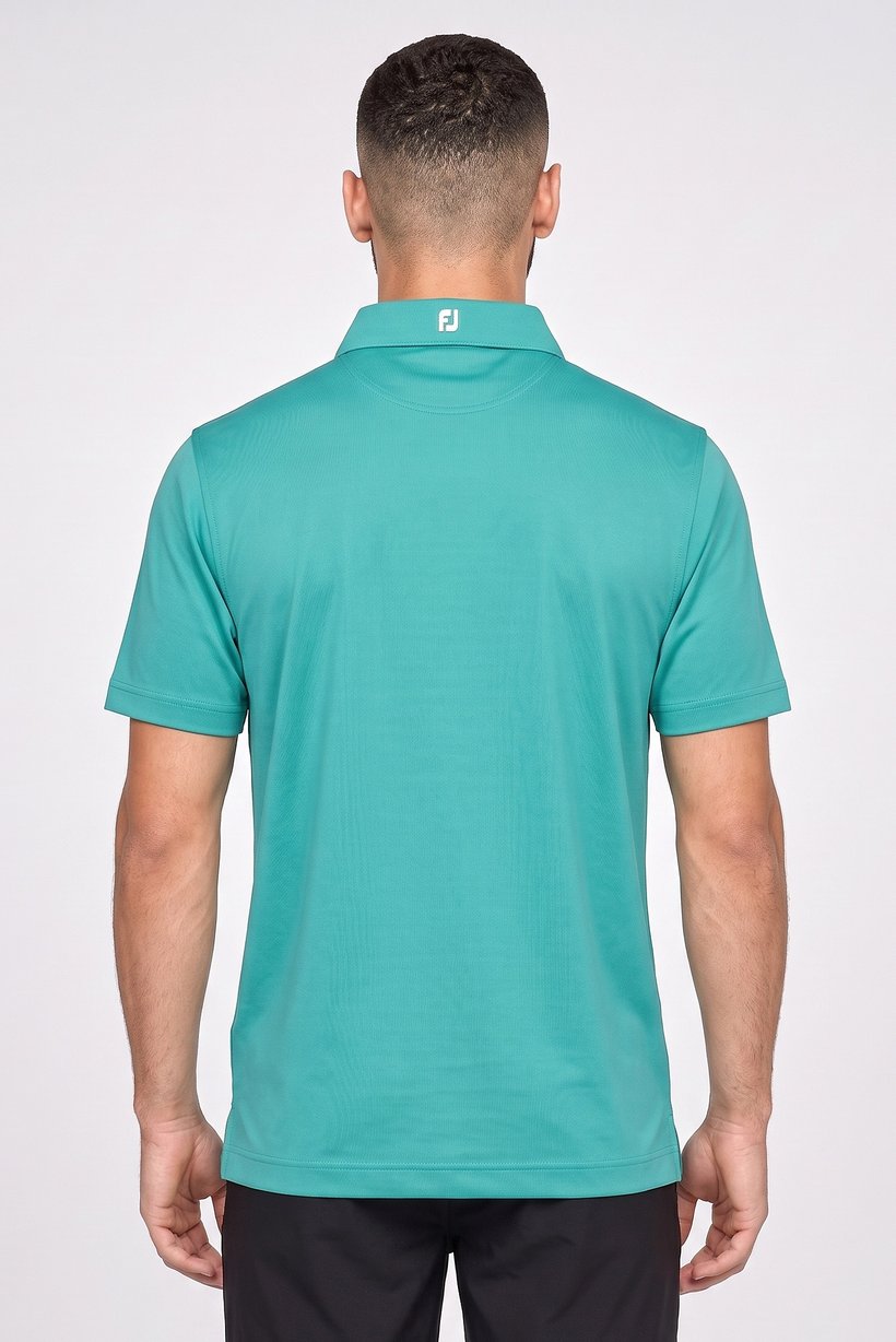 Men Athletic Fit Short Sleeve Golf Polo Shirt, Emerald
