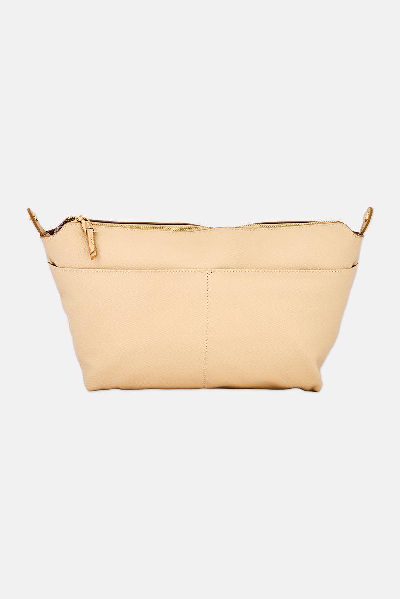 Women 2 Pieces Brand Logo Tote Bag Set, Beige