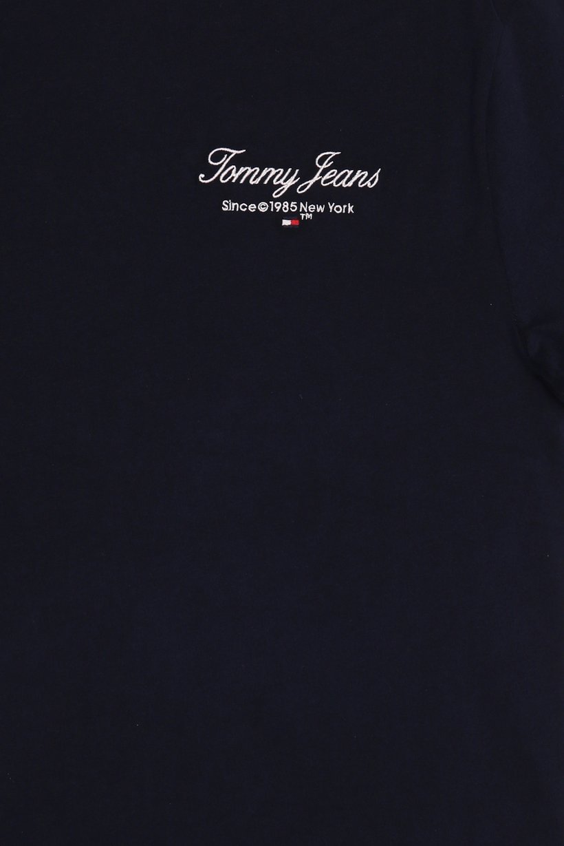 Tommy Jeans Men Crew Neck Short Sleeve Embroidered Logo T-Shirt, Navy