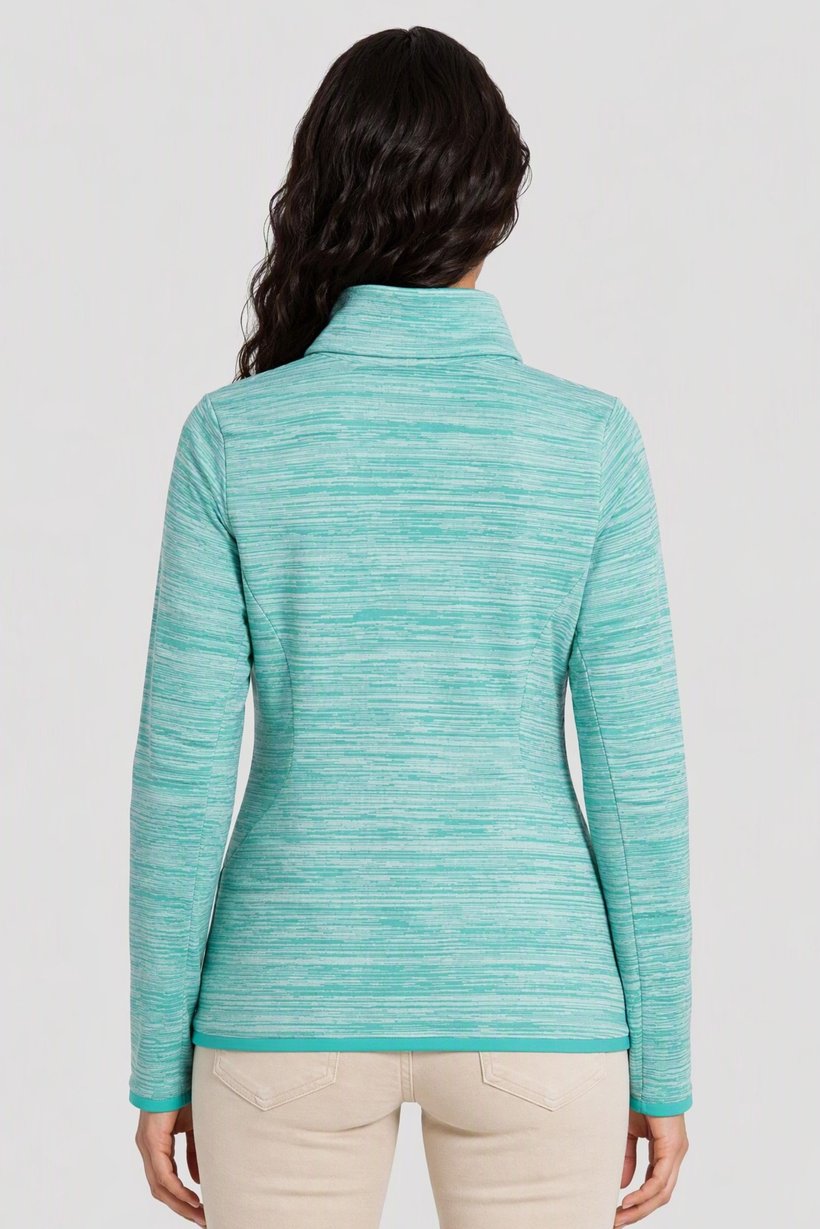 Women Heather Fleece Jacket, Multicolor