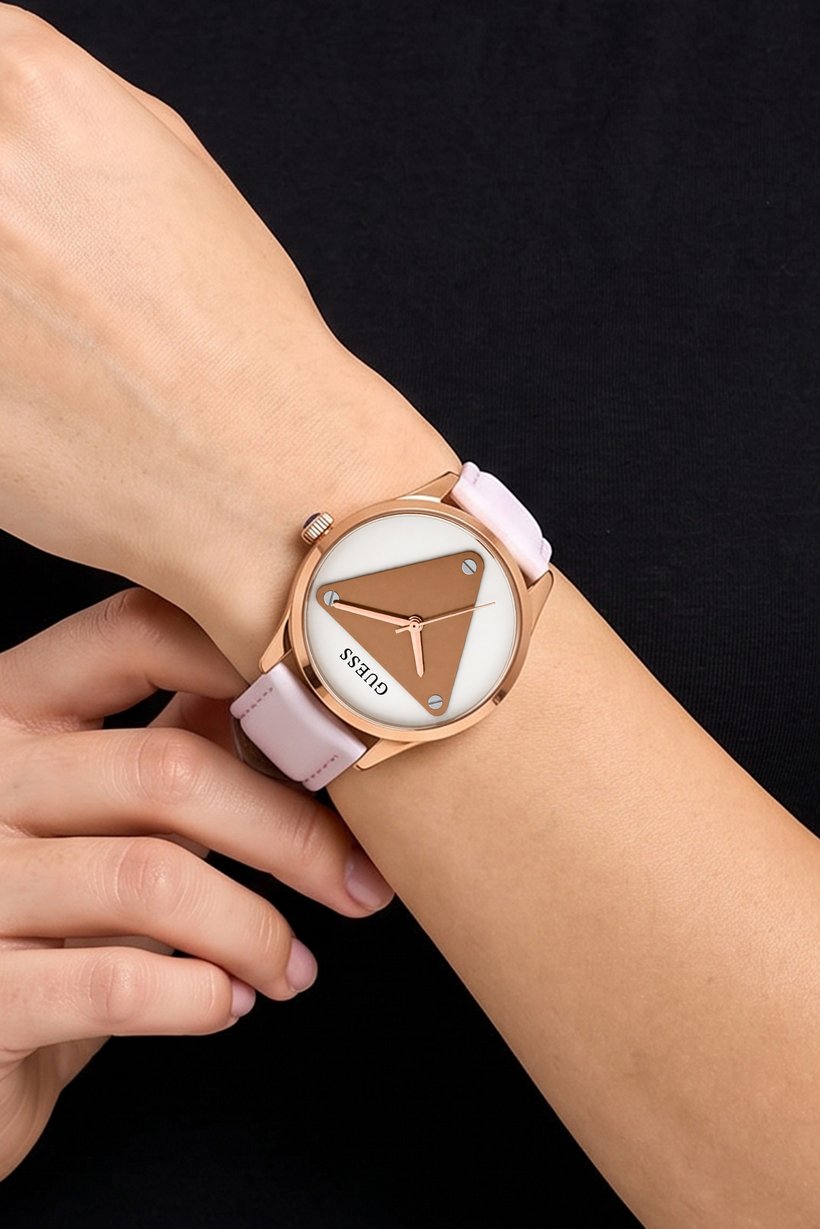 Women GW0399L2 Genuine Leather Analog Watch 30 mm, White