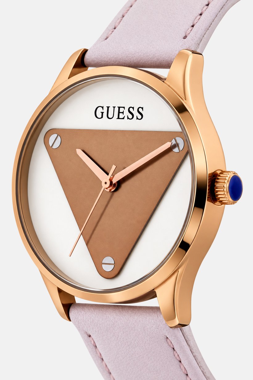 Women GW0399L2 Genuine Leather Analog Watch 30 mm, White