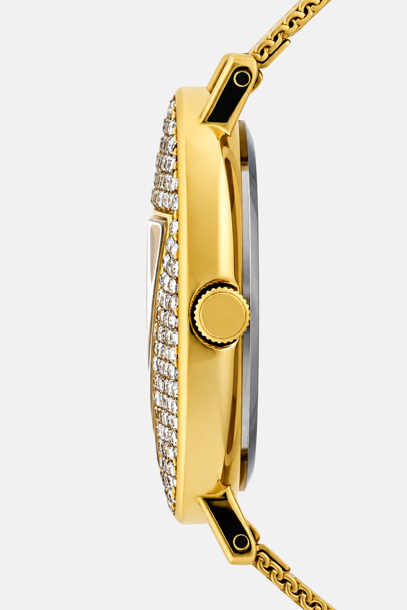 Women GW0477L2 Analog Stainless Steel Watch 35 mm, Gold
