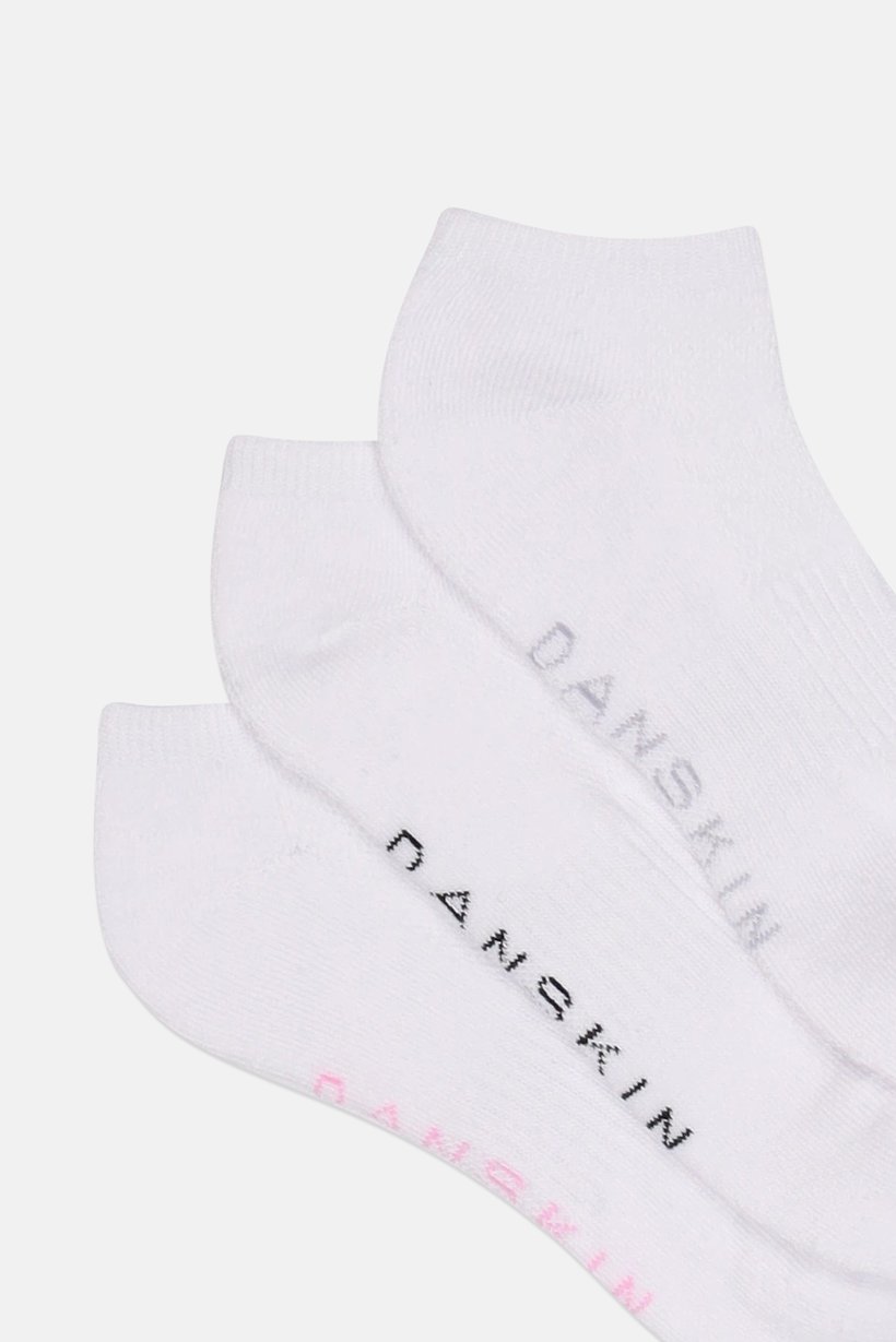 Women 15 Pairs Brand Logo Ankle Socks, White