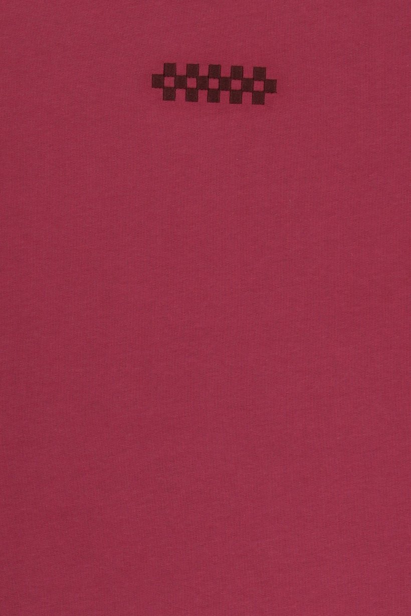 Women Crew Neck Long Sleeve Embroidered Logo Sweatshirt, Rose Pink